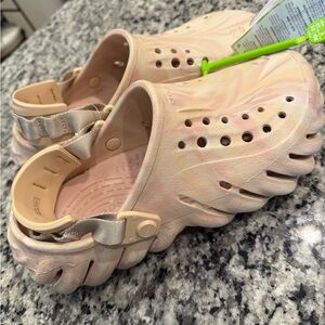 Crocs Echo Marble Clogs Quartz Shoes 208454-6WS Size M6/W8 EUR38-39